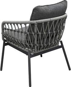 Autronic BONTEC Záhradná sedacia súprava, kov, polyratan, sivá, AZ-L1880 GREY Farba: Šedá