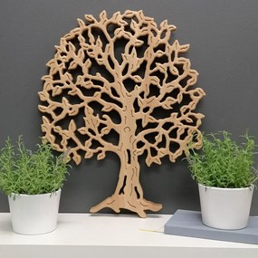 AMADEA Drevený strom, masívne drevo, 53x43x2, 5 cm