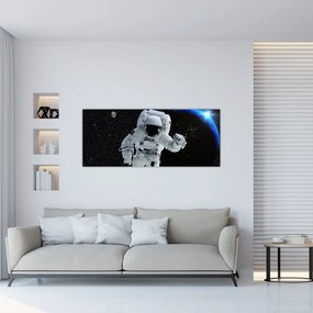 Obraz - Astronaut vo vesmíre (120x50 cm)