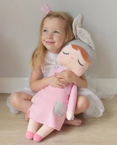 Mojkáčik - Spiaca bábika Angela ružová XL 70 cm