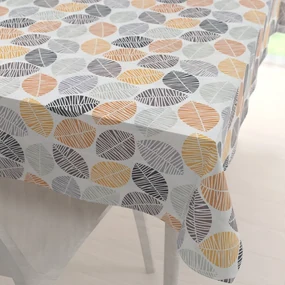 Biante Dekoračný obdĺžnikový obrus Leona LN-136 Hnedé a oranžové lístky 130x180 cm