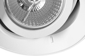 Moderné zapustené bodové svetlo biele GU10 AR70 okrúhle bez rámu - Oneon