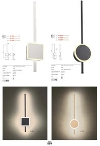 Redo 01-2697 - LED nástenné svietidlo DIAZ LED/20W/230V CRI 90 zlaté