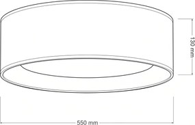 BRILAGI - LED stmievateľné stropné svietidlo veľké SMD 36W/230V 3000-6000K pr. 55 cm béžová WT + diaľkové ovládanie