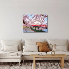 Sklenený obraz - Hirosaki, Japonsko (70x50 cm)