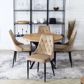 PROXIMA.store - Čalúnená jedálenská stolička CORK FARBA: béžová