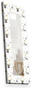 Nástenné zrkadlo s dreveným rámom 40x120 cm – Wallity