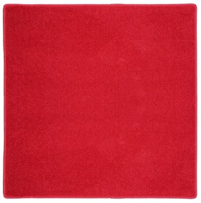Spoltex, Kusový koberec Eton červený 15 štvorec, 300x300, červená, obývacia izba
