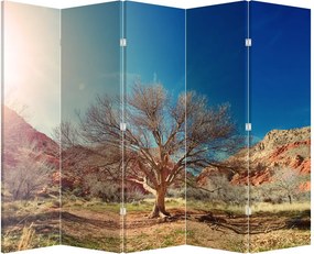 Paraván - Strom v púšti (210x170 cm)