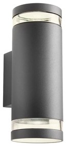 Redo 90518 - Vonkajšie nástenné svietidlo CARGO 2xGU10/28W/230V IP54 antracit