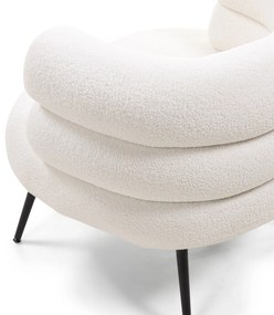 Čalouněné křeslo LEYA ecru