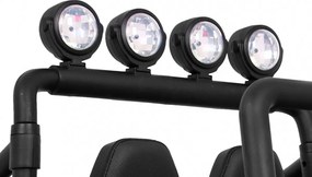 Ramiz Terénna bugina Strong pre deti biela + pohon 4x4 + diaľkové ovládanie + nosič batožiny + rádio MP3 + LED