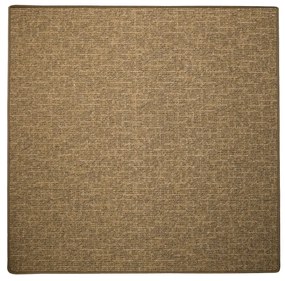Vopi koberce Kusový koberec Alassio zlatohnedý štvorec - 400x400 cm