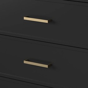 Čierna komoda CosmoLiving by Cosmopolitan Westerleigh, 144 x 85 cm