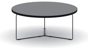 Okrúhly konferenčný stôl TENDER, priemer 90 cm, grafit
