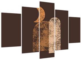 Obraz - Oranžové oblúky N⁰2 (150x105 cm)