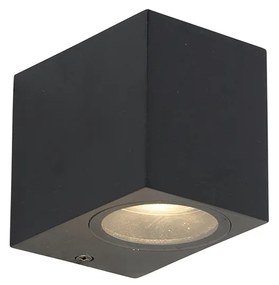 Moderná nástenná lampa čierna IP44 - Baleno