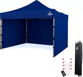 BRIMO Prémiový Párty stan 3x3m Hliník | Najvyššia odolnosť - s 3 stenami - Modrá 13