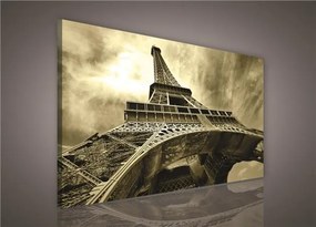 Obraz na stenu Eiffelova veža v sépia 100 x 75 cm