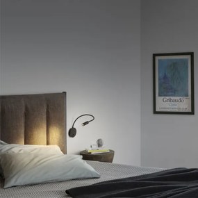 Ideal Lux - LED Flexibilná lampička FOCUS LED/3,5W/230V čierna