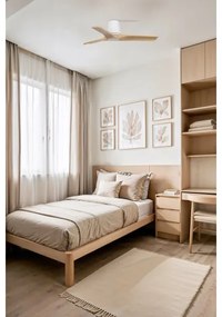 FARO 33836WT - Stropný ventilátor HEYWOOD TUB borovica/biela pr. 90 cm WT + DO