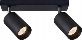 BERGE Stropné bodové svietidlo LED VIKI-L 2x GU10 čierne