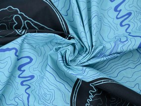 Svietiace bavlnené obliečky JURSKÝ SVET modré Rozmer obliečky: 70 x 90 cm | 140 x 200 cm