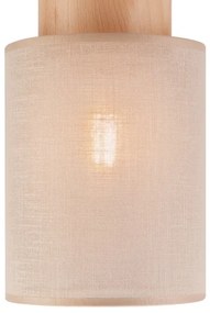 Stropné svietidlo ARI 1xE27/60W/230V pr. 16 cm béžová buk