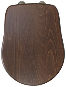 Kerasan Kerasan, RETRO WC sedátko Soft Close, orech/bronz, 108640