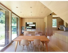 APLED - LED Podhľadové SQUARE WOODLINE LED/3W/230V 3000K 9x9 cm dub masív