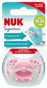 NUK Dojčenský cumlík NUK Classic Signature 18-36m modrý star