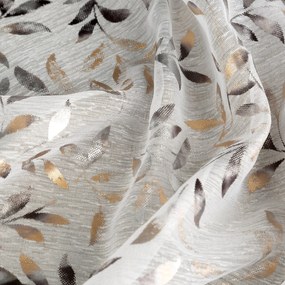 ZÁVES NA KRÚŽKOCH TERRY 140X250 CM LISTY