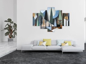 Obraz - Prírodná geometrická abstrakcia II. (150x105 cm)