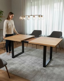 Rozkladací stôl Grand M Plus, divoký dub