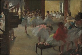 Obraz - Edgar Degas, The Dance Class, reprodukcia (90x60 cm)