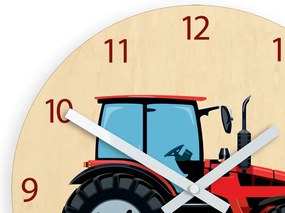 Dětské nástěnné hodiny Ami Traktor 30 cm vícebarevné
