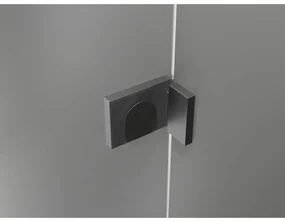 Mexen Lunar T, výklopný sprchový kút pravý 130 x 80 cm, 8mm číre sklo, profil grafit brúsený, 834T-130-080-66-00-P