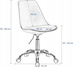 Kancelárska stolička IGER čierna / strieborná