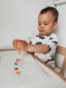 Výtvarná hra Chameleón – umývateľné prstové farby