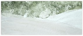 Obraz - Abstrakcia štetcami (120x50 cm)