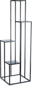 STOJAN NA KVETINÁČ KASKADA 150X44X44 CM ČIERNA