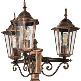 Vonkajšia lampa 3xE27/20W/230V IP43 2,58 m patina