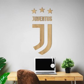 DUBLEZ | Drevené logo futbalového klubu - Juventus