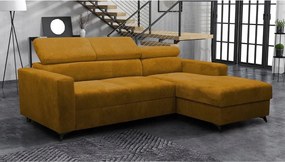 Rohová sedačka Laviosuna Premium (horčicová) (s úl. priestorom) (p)