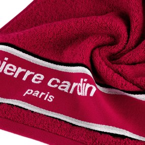 BAVLNENÝ UTERÁK PIERRE CARDIN KARL 70X140 CM ČERVENÁ