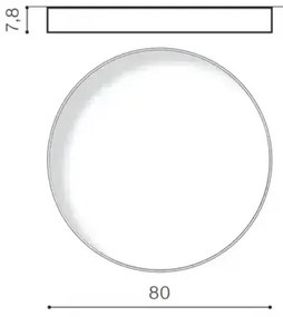 Moderné stmievateľné stropné svietidlo Rant 80 CCT zlatá