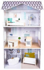 EcoToys Drevený domček pre bábiky - Grace Residence