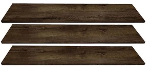 Police 3 ks skriňa Top 150 tmavý jaseň