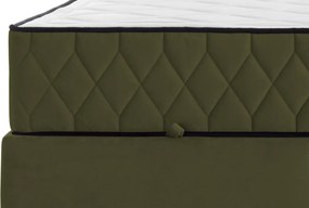 Posteľ Reve 180x200 cm, machovo zelená látka