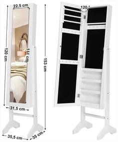 Šperkovnica so zrkadlom JBC77W